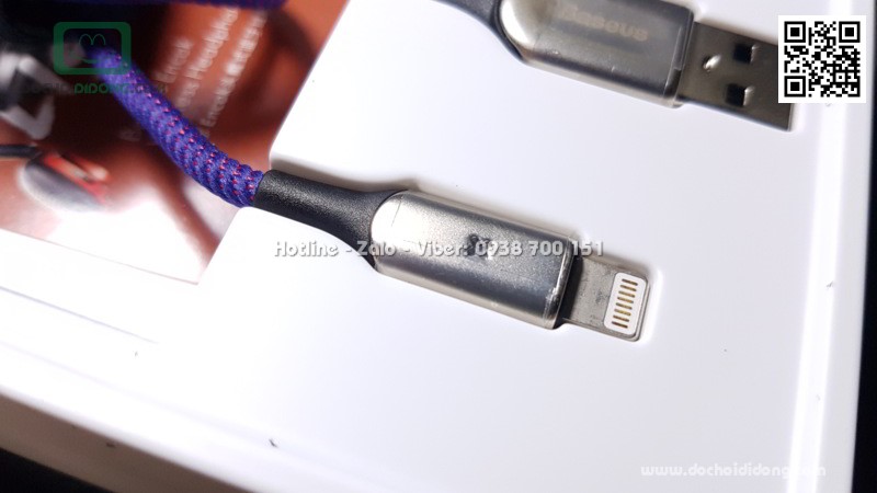 Cáp sạc Lightning Baseus X-Shape Light 50 cm