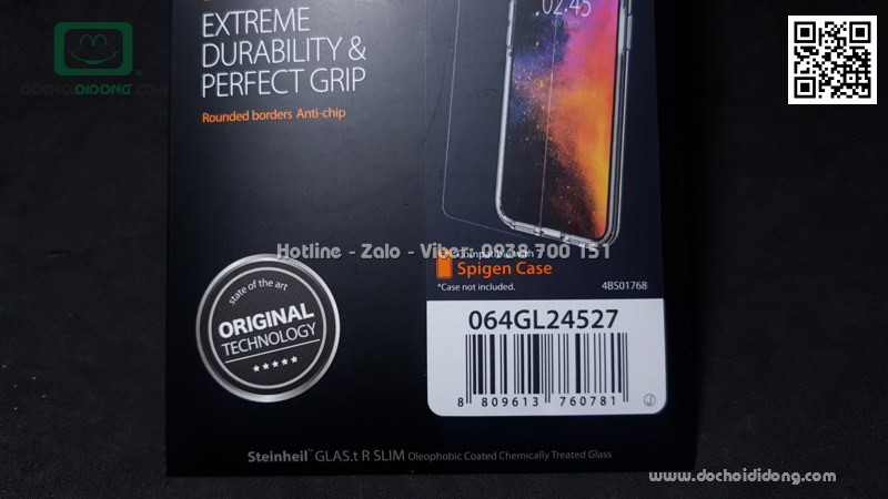 Miếng dán cường lực iPhone XR Spigen 9H