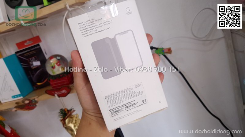 Bao da iPhone X Apple Folio dạng ví tắt mở tự động