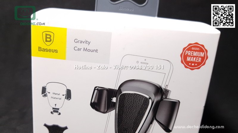 Giá đỡ điện thoại Baseus Gravity Car Mount lót da dành cho xe hơi