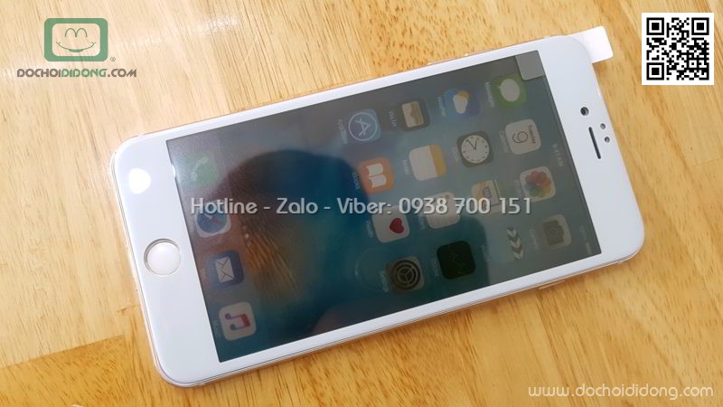 Miếng dán cường lực chống nhìn trộm iPhone 6 6s Plus Baseus full màn hình