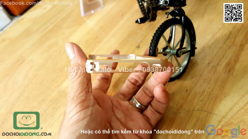 Ốp viền iPhone 4 4s nhôm phay chốt gài