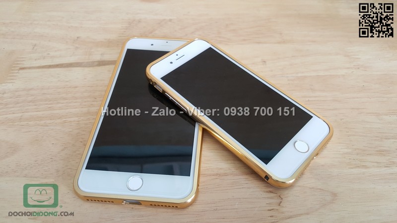 Ốp lưng iPhone 8 Plus viền nhôm lưng tráng gương