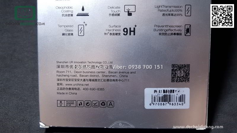 Miếng dán cường lực full màn hình iPhone XR AutoBot 0.26mm kèm dán sau