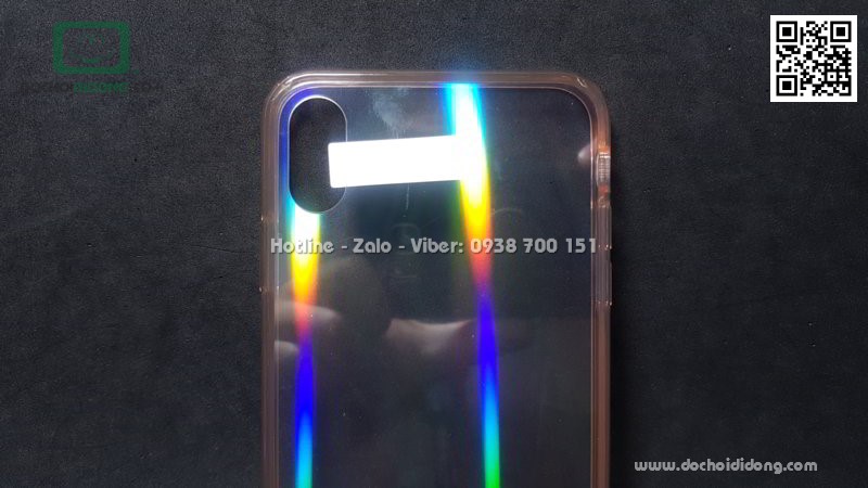 Ốp lưng iPhone XS Max Likgus Aurora lưng kính đổi màu