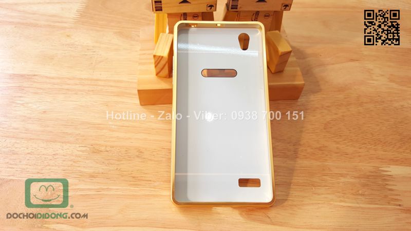 Ốp lưng OPPO Mirror 5 viền nhôm lưng tráng gương