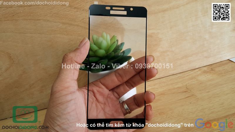 Miếng dán cường lực Samsung Galaxy A7 2016 KYK full màn hình