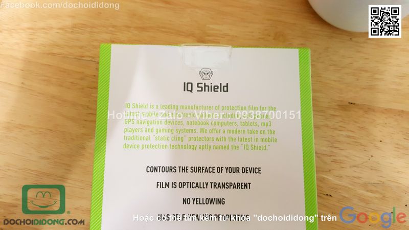 Miếng dán màn hình Samsung Galaxy Note 7 IQ Shield full màn hình