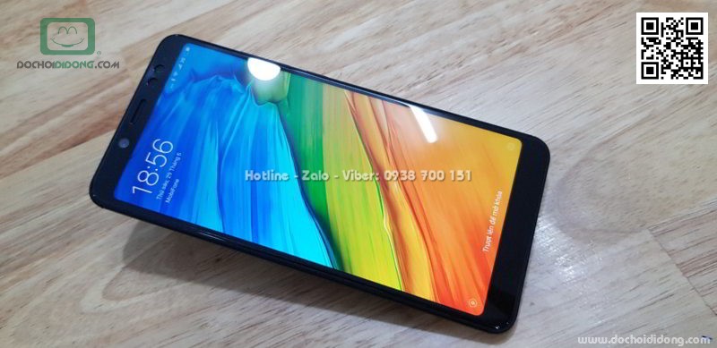 Miếng dán cường lực full màn hình Xiaomi Redmi Note 5 Pro Zacase full keo