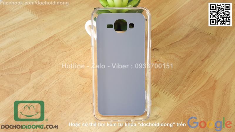 Ốp lưng Samsung Galaxy J7 loại dẻo lưng vàng óng ánh