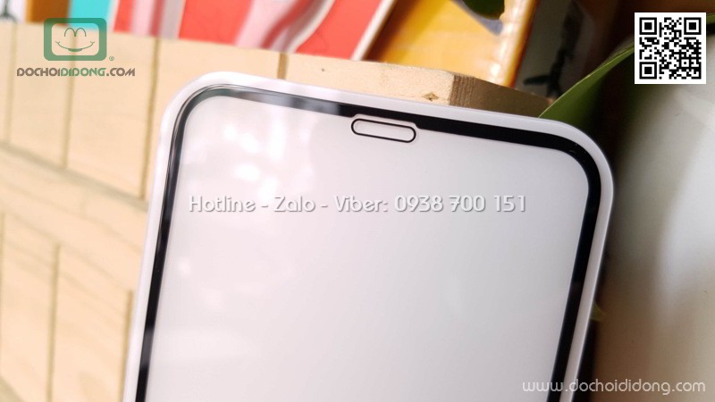 Miếng dán cường lực iPhone X XS Jcpal full màn hình 2.5D chính hãng