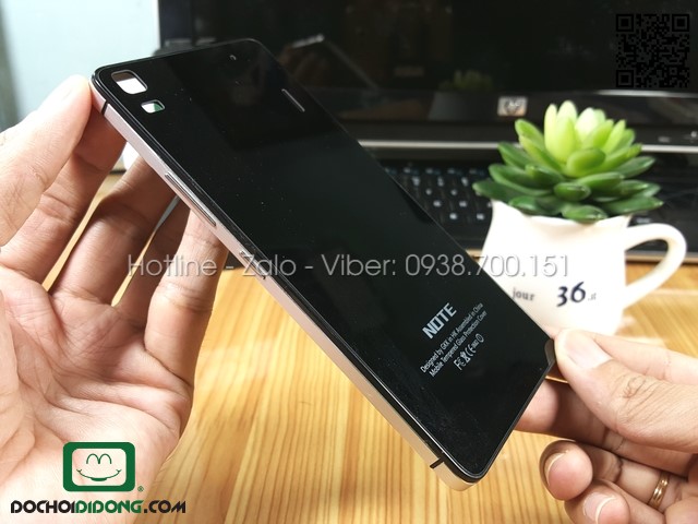 Ốp lưng Lenovo A7000 K3 Note viền nhôm lưng kính thay nắp