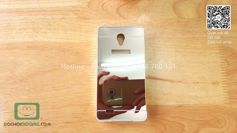 Ốp lưng OPPO Joy 3 viền nhôm lưng tráng gương