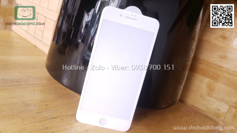 Miếng dán cường lực full màn hình iPhone 7 8 Plus ANANK 3D 9H kèm dán sau