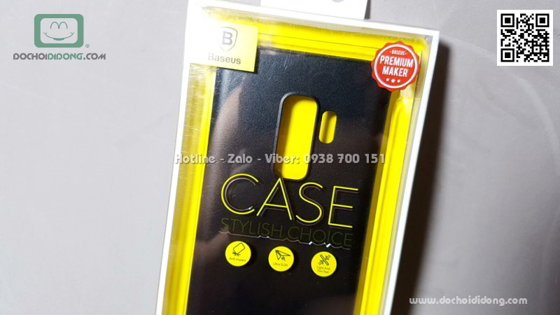 Ốp lưng Samsung S9 Plus Baseus siêu mỏng chống vân tay