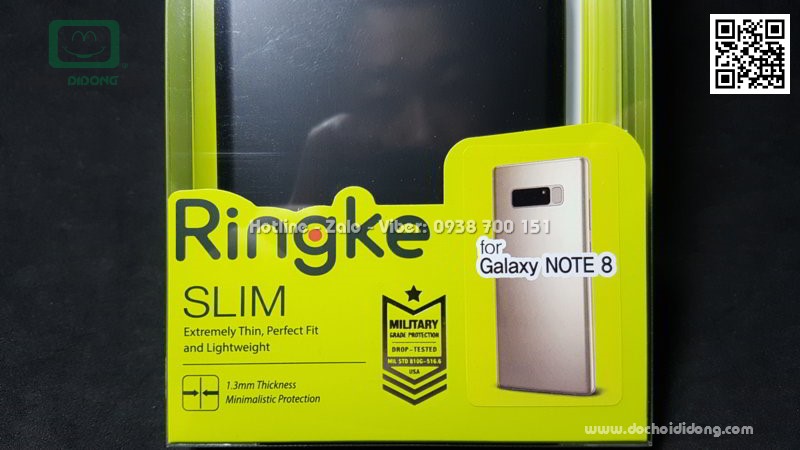 Ốp lưng Samsung Note 8 Ringke Slim