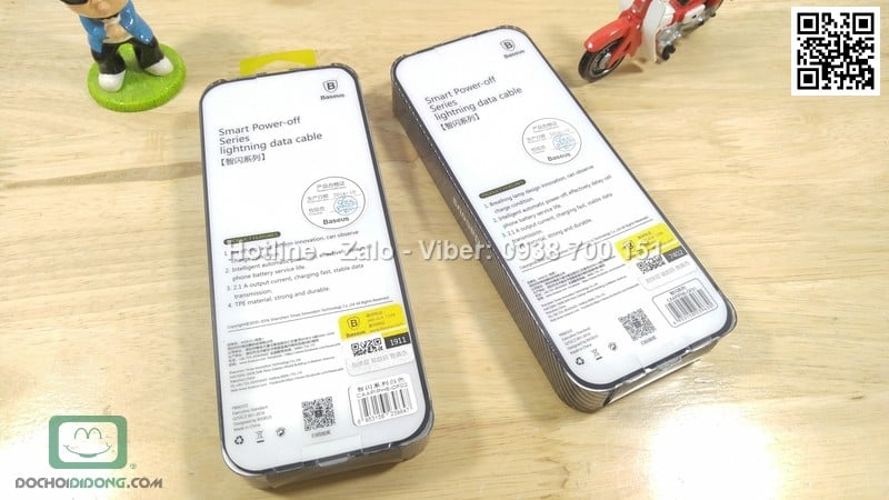 Cáp lightning Baseus Smart Power Off tự ngắt khi đầy pin