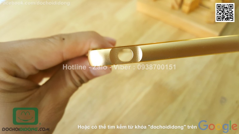 Ốp viền OPPO F1 nhôm phay chốt gài