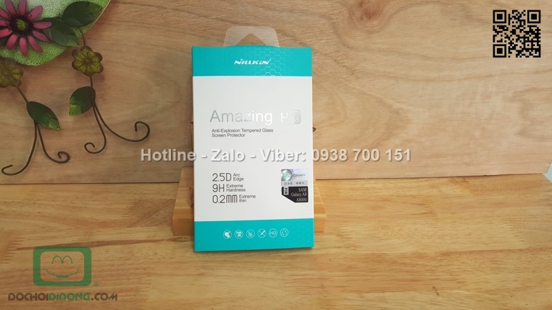 Miếng dán cường lực SAMSUNG Galaxy A8 Nillkin Amazing H+ PRO