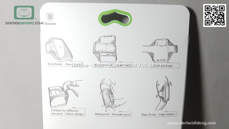 Bao đeo bắp tay điện thoại tập thể thao Baseus Flexible Wristband 5.8 inch