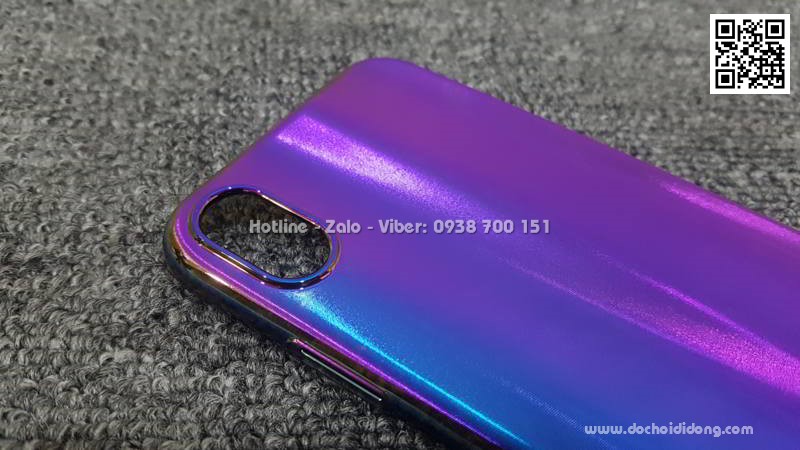 Ốp lưng iPhone XR Baseus Aurora lưng nhám đổi màu