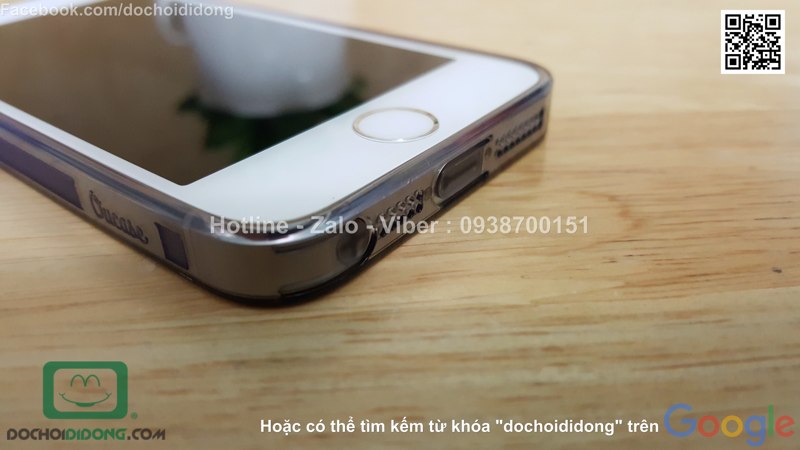 Ốp lưng iPhone 5 5S OU dẻo trong siêu mỏng