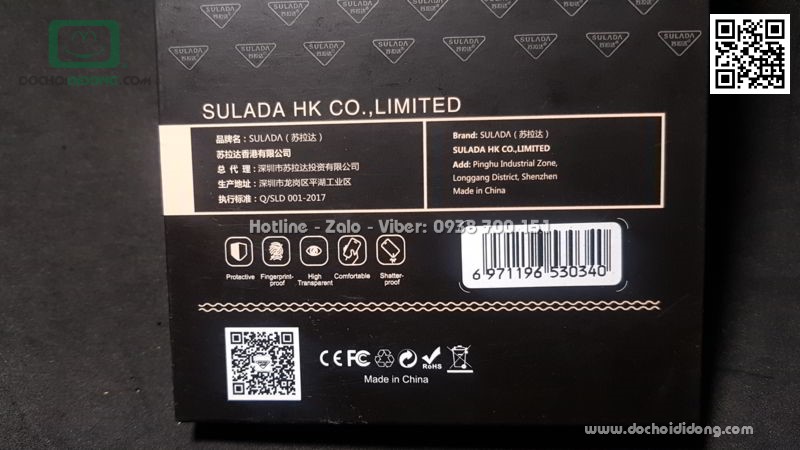 Ốp lưng iPhone 6 6S Plus Sulada lưng kính cường lực viền mềm