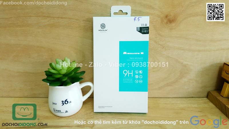 Miếng dán cường lực Lenovo Vibe K5 K5 Plus Nillkin 9H