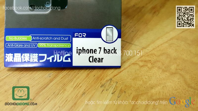 Miếng dán mặt sau iPhone 7 iTop