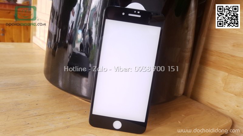 Miếng dán cường lực full màn hình iPhone 7 8 Plus ANANK 3D 9H kèm dán sau