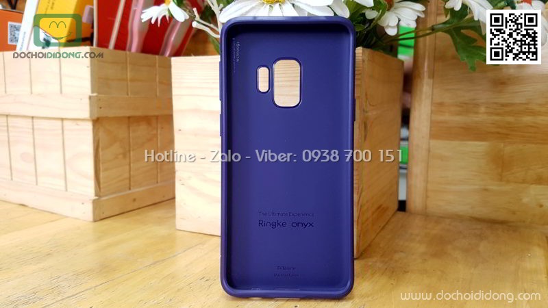 Ốp lưng Samsung S9 Ringke Onyx vân kim loại