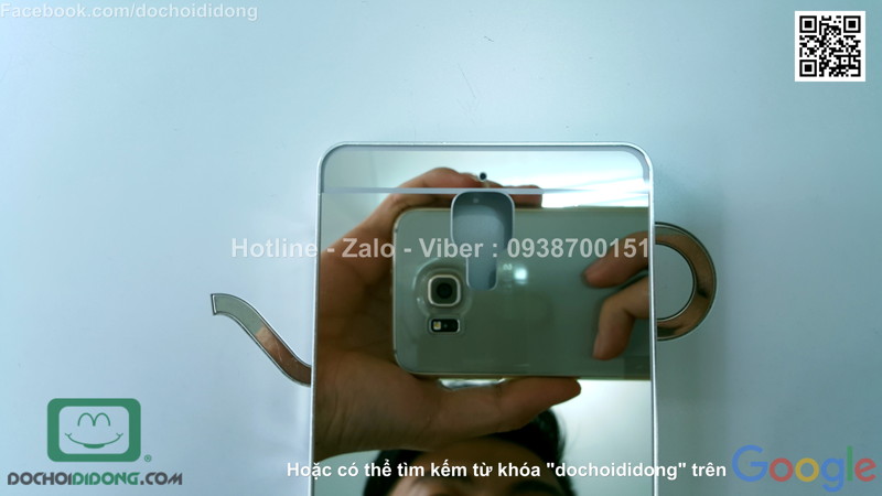 Ốp lưng Xiaomi Mi 5 viền nhôm lưng tráng gương