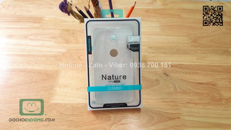 Ốp lưng Nexus 6 Nillkin dẻo trong siêu mỏng