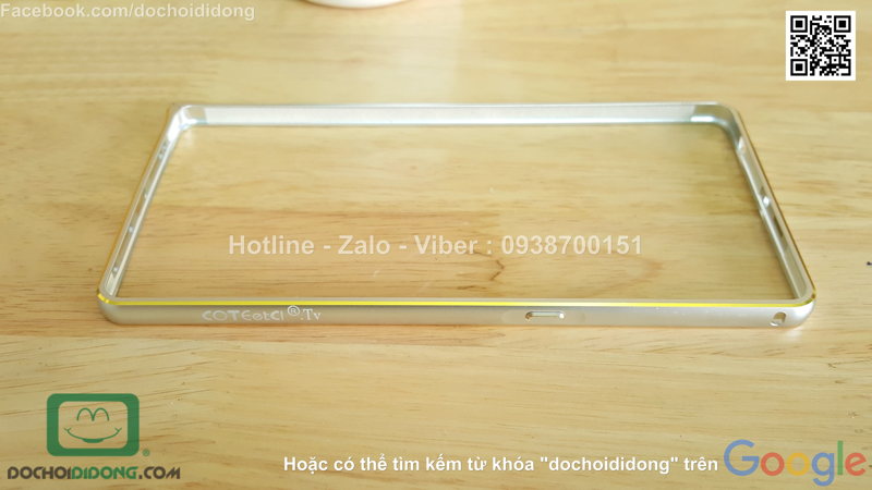 Ốp viền OPPO R7S nhôm phay chốt gài