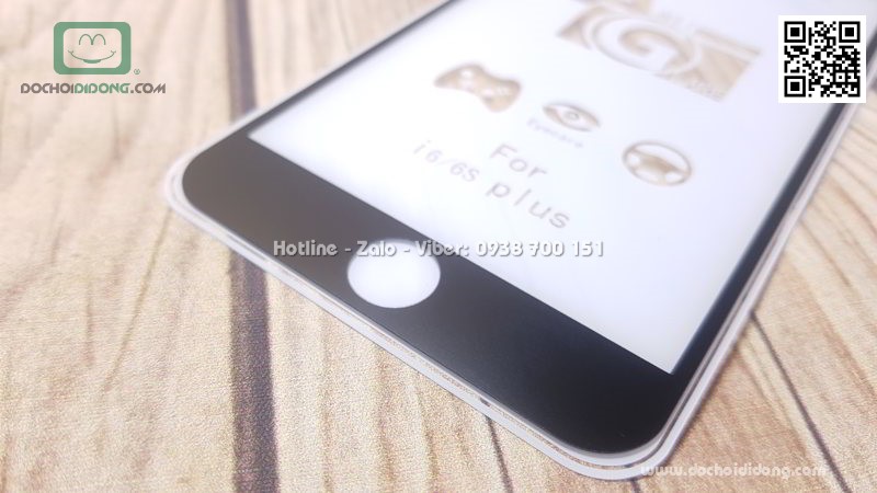 Miếng dán cường lực iPhone 6 6S Plus full màn hình nhám chống vân tay