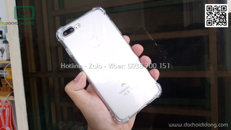 Ốp lưng iPhone 7 8 Plus Zacase dẻo trong chống sốc