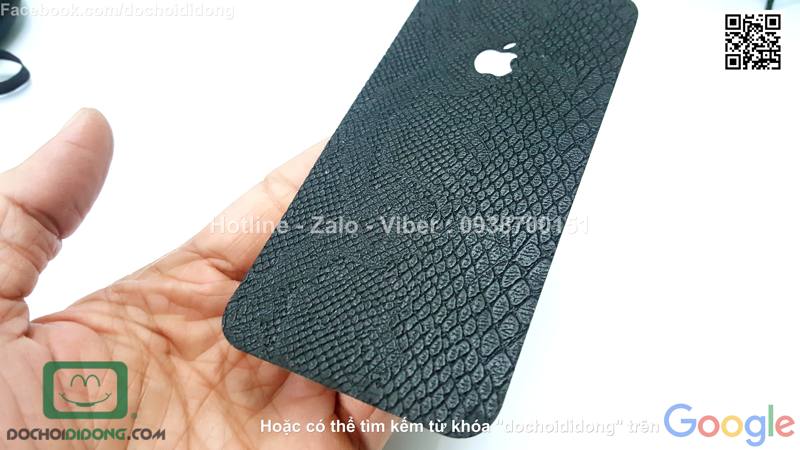 Miếng dán da mặt sau iPhone 6 6s iSen