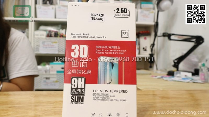 Miếng dán cường lực full màn hình Sony XZ Premium 9H