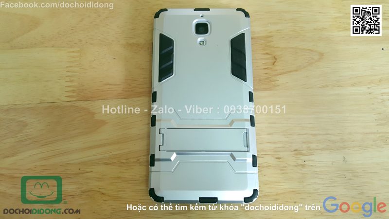 Ốp lưng Xiaomi Mi4 Iron Man chống sốc có chống lưng