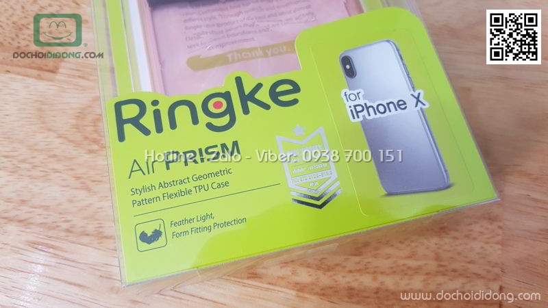 Ốp lưng iPhone X Ringke Air Prism