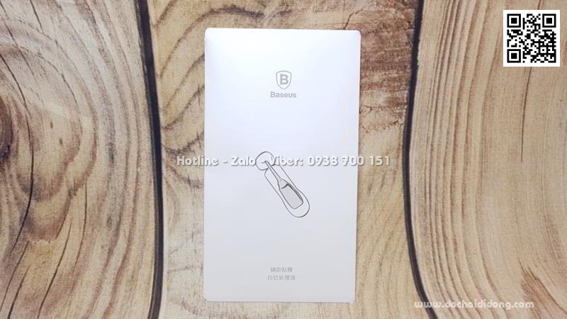 Miếng dán cường lực mặt lưng iPhone Xs Baseus trong suốt 9H