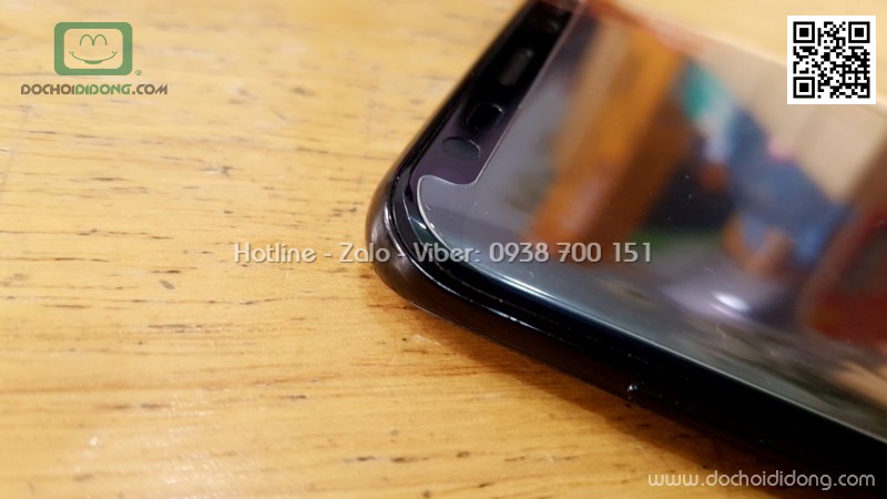 Miếng dán cường lực Samsung S8 Zacase trong suốt keo UV cao cấp