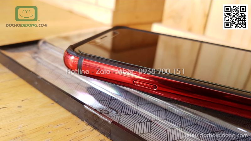 Ốp viền iPhone X XS Faceidea Bumper dẻo ánh kim