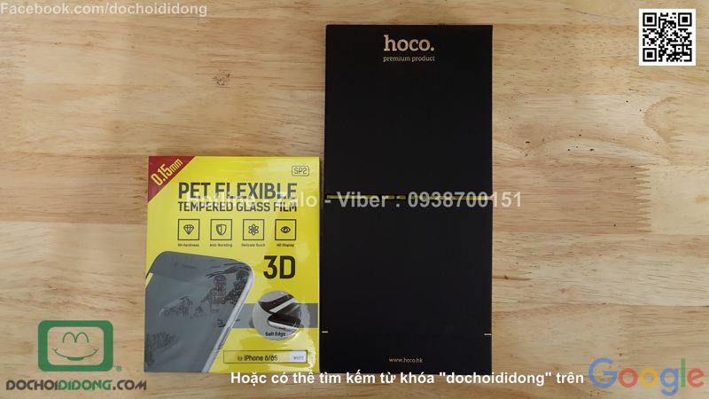 Miếng dán cường lực iPhone 6 6s Hoco full màn hình