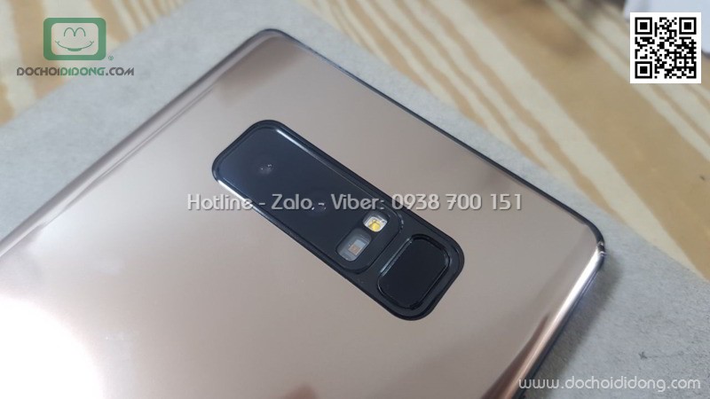 Miếng dán cường lực camera Samsung Note 8 khoét đèn led