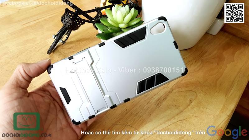 Ốp lưng Sony Xperia Z5 Premium Iron Man chống sốc có chống lưng