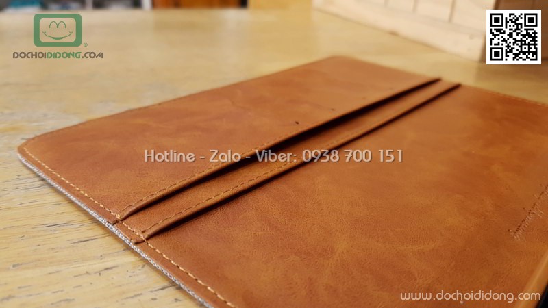 Bao da iPad Mini 1 2 3 Mercury Canvas Diary vân vải nhét card