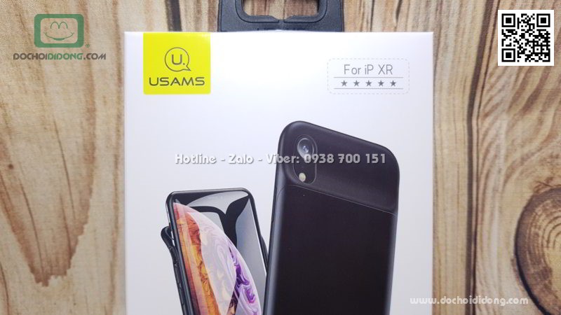 Ốp lưng pin dự phòng iPhone XR Usams 4000mah