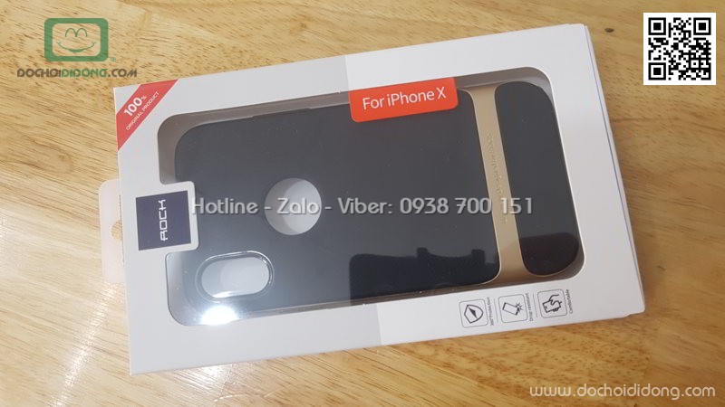 Ốp lưng iPhone X XS Rock Royce Series chống sốc