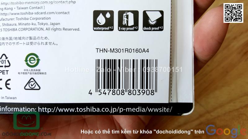 Thẻ nhớ Micro SD Toshiba 16GB